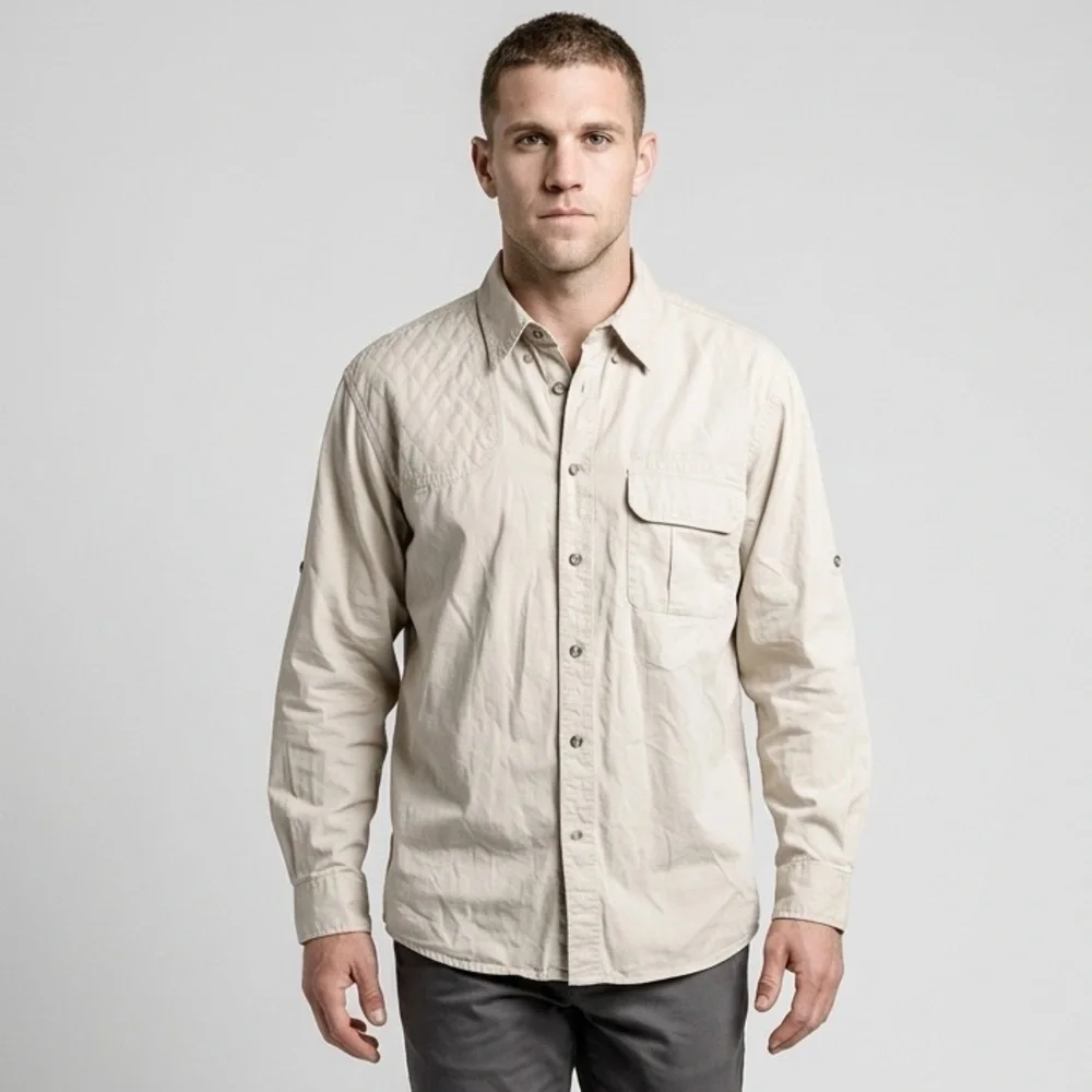 EUC Beretta Men’s Button Down Long Sleeve Vented Outdoor Sports Shirt - Size M